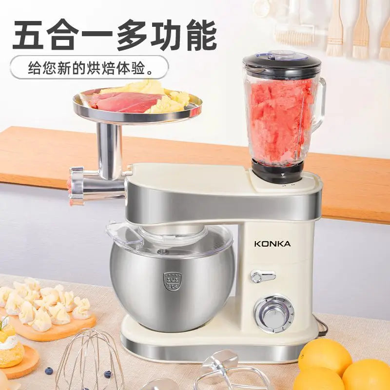 1500W stand Chef Machine mixer Multifunctional  Commercial Mixer Dough Mixer Household Small Automatic New electric blender 220V.