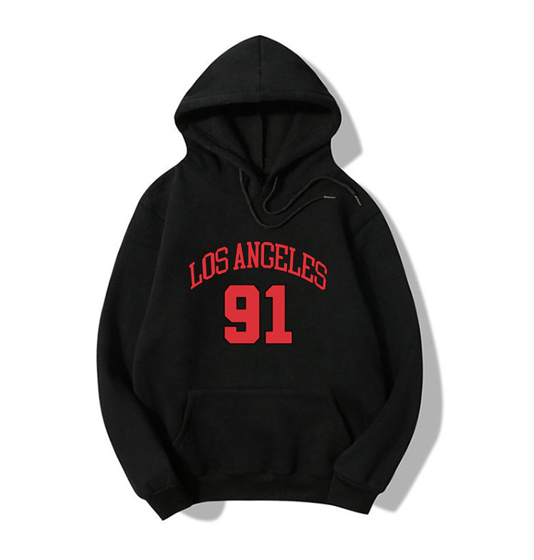 Blessyuki los angeles Brief gedruckt Hoodies Frauen 2023 Herbst Winter plus Größe lässig Vintage weibliche Sweatshirt Streetwear Top.