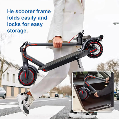 350W Folding Electric Scooter Aluminum Alloy  8.5" Tire 36V 10.4AH Lithium Battery With App Kick Scooter For Adults Escooter.