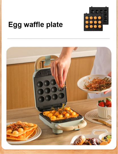 650W Electric Sandwich Maker Waffle Machine Toaster Baker Takoyaki Pancake Donuts Sandwichera Breakfast Machine 220V.