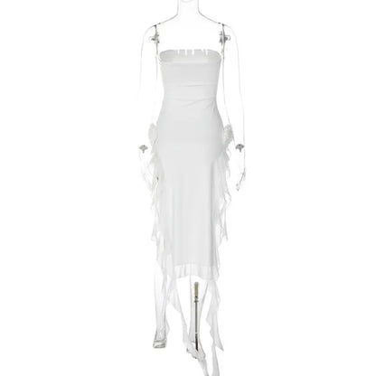 Hawthaw Frauen Party Club Abend Streetwear Urlaub Bodycon Midi Kleid 2024 Sommer Kleidung Großhandel Artikel Für Business.