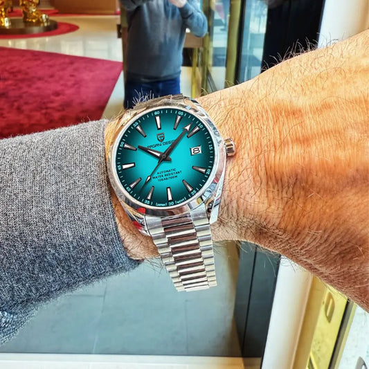 PAGANI DESIGN New Men Gift Watch Sapphire Glass 40mm Mechanical Wristwatch Stainless Steel 100M Waterproof Automatic Watches Men.