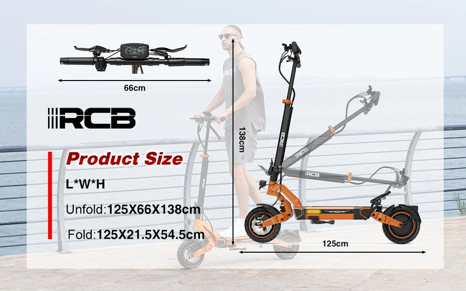RCB electric scooter D7/D7 PRO ABE (premium version), NFC/ Turn Signal/APP, 500W Motor Peak 1600, 3 Speeds E Scooter for Adults.