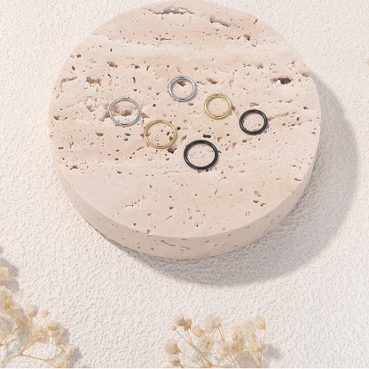 Mariasz Minimalist 316L Stainless Steel Classic Nose Ring for Men Women Hoop Earrings Septum Helix Ear Piercing Jewelry 18G.