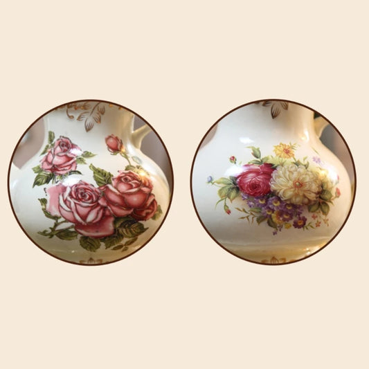 Teas Cup and Saucers Set Ivory Porcelain Coffee Cup Retro Flower Rose Ceramics Cup Set with Saucers and Spoon Drink Gift.