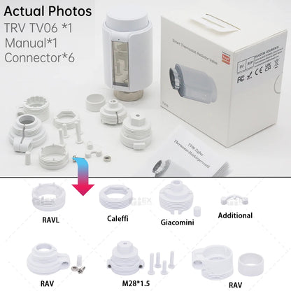 WIFI & Zigbee Thermostatic Radiator Valve Smart Radiator Actuator TRV Temperature Controller Voice Control via Tuya Zigbee2MQTT.