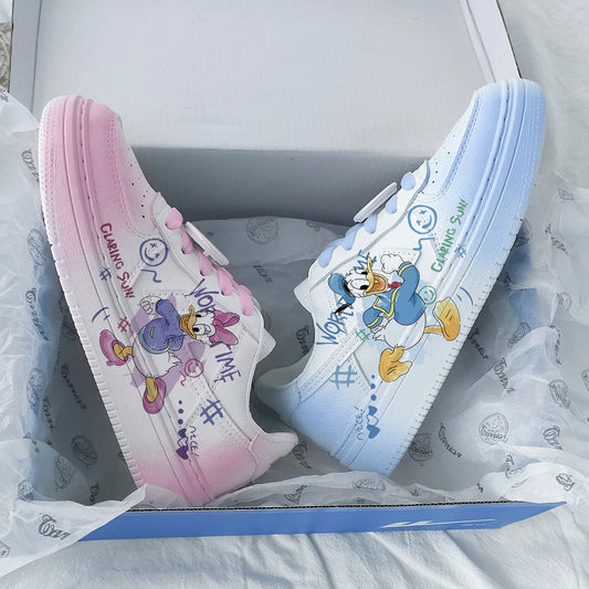 New Disney cartoon girls Daisy Donald Duck princess cute Casual shoes non-slip soft bottom sports shoes for girl gift.