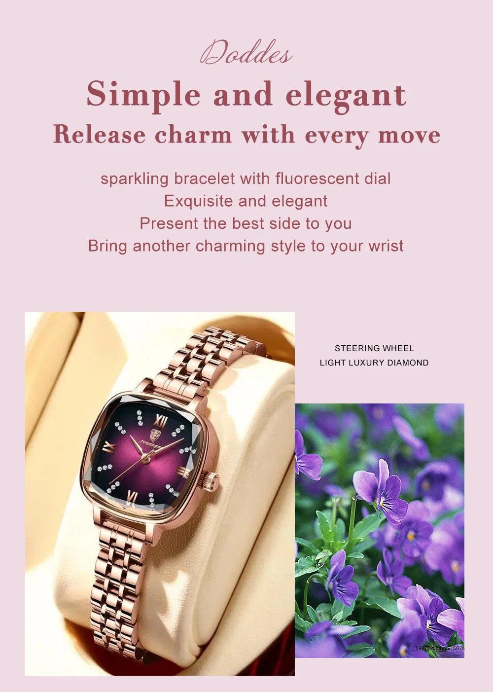 POEDAGAR High Quality Luxury Women Watch Stainless Steel Square Waterproof Quartz Ladies Wristwatches Dress Elegant Femme Clocks.