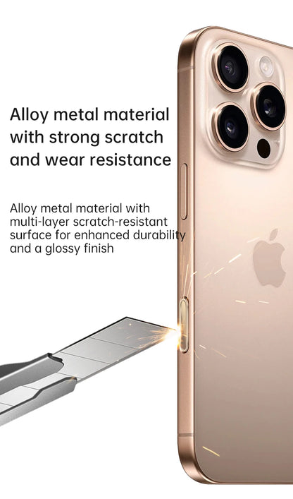 Luxury Camera Control Capture Button Cover for iPhone 16 Pro Max Plus 16Pro Alloy Sensitive Smart Lens Button Protection Case.