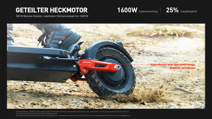 Joyor T6E ABE Electric Scooter for Adults 500W Folding E-scooter with 48V 18Ah Battery.