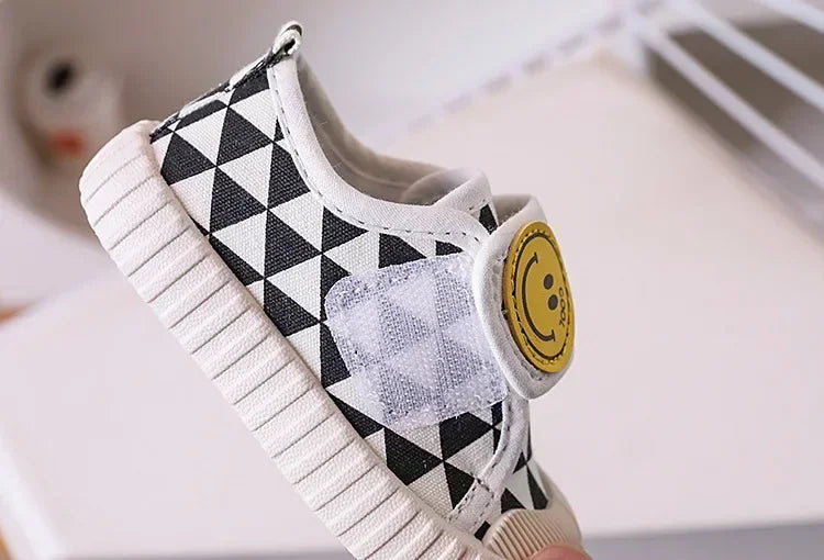 Fashion Children Shoe Versatile Canva Shoe 2025spring Autumn New Boy Shoe Flat Casual Shoes Simple Girl Shoes Comfort Baby Shoes