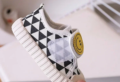 Fashion Children Shoe Versatile Canva Shoe 2025spring Autumn New Boy Shoe Flat Casual Shoes Simple Girl Shoes Comfort Baby Shoes