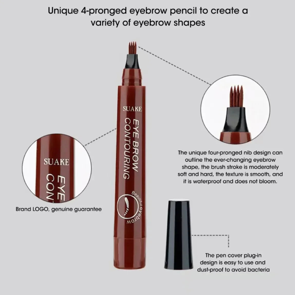 Eyebrow pencil Waterproof Permanent Long Lasting High quality professional makeup for women Cheap Cosmetics Enhancer.