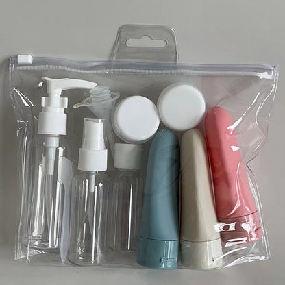 11pcs Travel Size Cosmetic Bottles Set for Nail Art Glitter, Portable Makeup Containers.