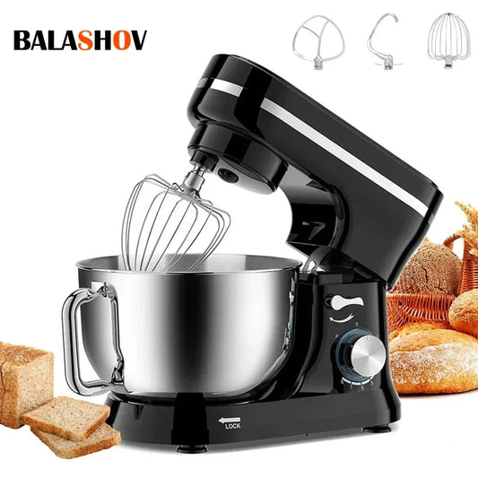 Electric Stand Mixer, 8 Speed Tilt-Head,  4.5L Stainless Steel Bowl, Kitchen Electric Mixer with Dough Hook, Wire Whip & Beater.