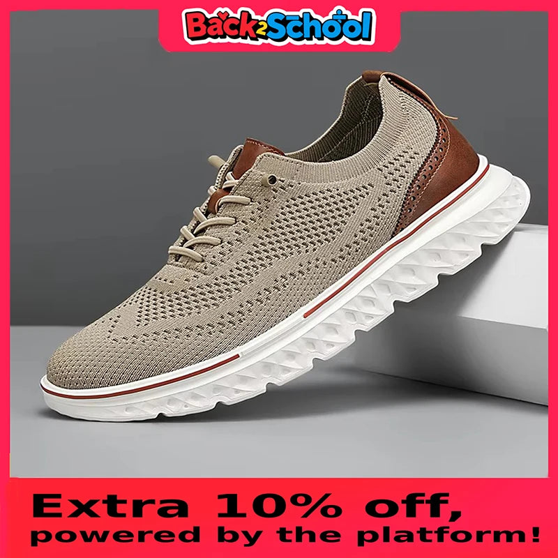 Men Sneakers Men Mesh Casual Shoes Fashion Lightweight Breathable Soft Soled Shoes Summer Outdoor Sports Fitness Large Size 48.