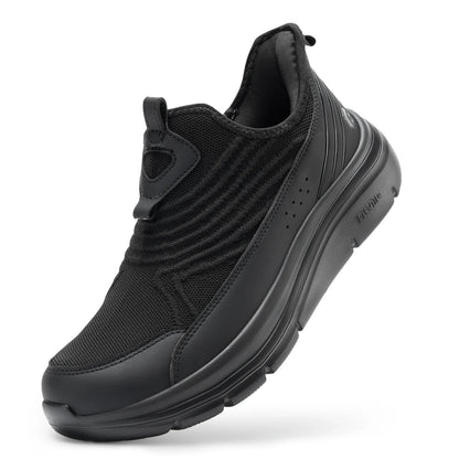 Fitville Wide Men'S Slip-On Running Shoes Lightweight Breathable Outdoor Casual Sports Walking Shoes Sneakers For Swollen Feet