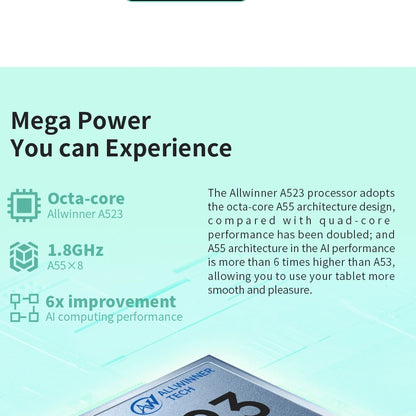 Teclast P85T 2024 Tablet Allwinner A523 8-core 1.8GHz/ 10GB(4GB+6GB) RAM/64GB ROM/8 Inch 800×1280iPS/WIFI5G/4G/5000mAh/Type-C/0.