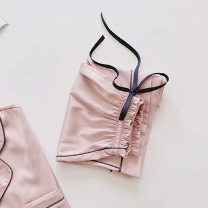 Sommer Kurzarm Pyjamas Frauen Eis Seide Dünne Stil Student Lose Große Nette Hause Kleidung Zwei Stück Set Pyjamas sommer.