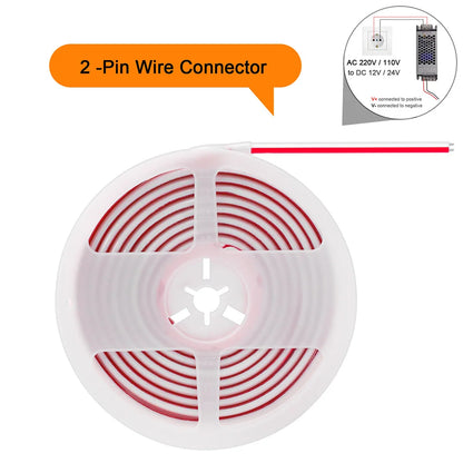 IP68 Waterproof COB LED Neon Strip Light 5m 10m 15m 20m 0.5m 12V 24V 320LED Flexible Tape Silicone Tube Lamp Liner Lighting RA90.