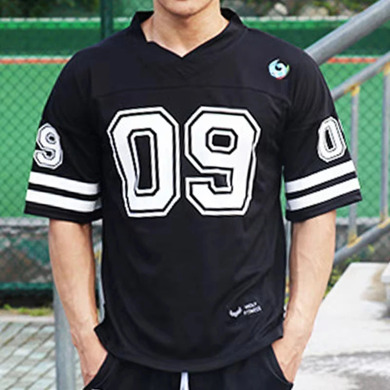 Men's 2024 Summer New Fashionable Sports Quick Drying 3D Printed Number Jersey Oversize Breathable Short Sleeve T-shirts.