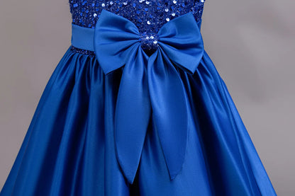 Performance Formelles Partykleid für Mädchen, Kinderkleidung, Paillettenkleider, aktive Kleider für Mädchen, Kinderkleidung, Schwarz, 3 bis 10 Jahre