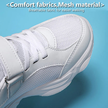 Children's Fashion Sports Shoes Breathable Student Black School Walking Shoes Anti-skid Boys& Girls Casual Running Sneaker.