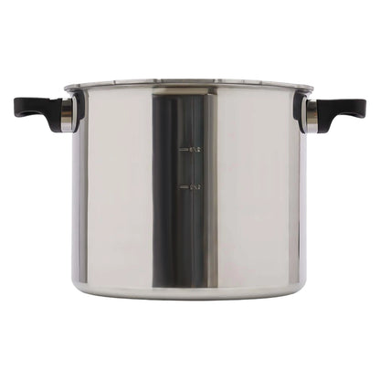 22L Aluminium Alloy Pressure Canner 90Kpa Thickened Explosion-proof Pressure Cooker Pot with Pressure Gauge and Safety Valve.