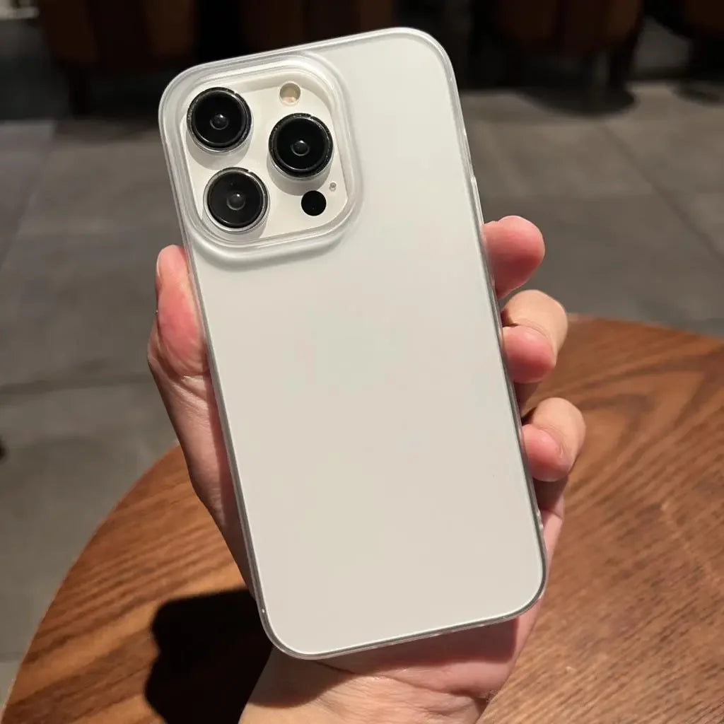 Ultra Thin Matte Hard PC Translucent Clear Phone Case For iPhone 17 16 15 14 Plus 13 12 Pro Max Shockproof Slim Skin Back Cover.