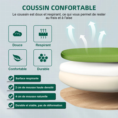 AUTHMIC Ergonomischer Netz-Bürostuhl mit Lordosenstütze, hochklappbaren Armlehnen, verstellbarer und höhenverstellbar für den Schreibtisch zu Hause – Grün