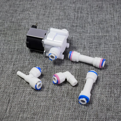 Blue C-Clamp 1/4" 3/8"OD Hose For Water Purifier Quick Connect Fitting Connector Aquarium RO Water Filter Reverse Osmosis System
