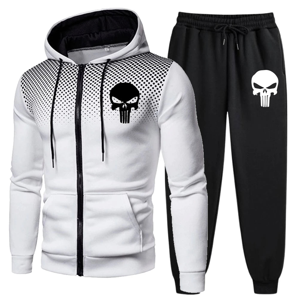 Men's Tracksuit Jogging Zip Up Hoodies Daily Quality Sweatshirts Two-piece Sets Men Sports Coat Casual Fashion Hot Sales Comfort.