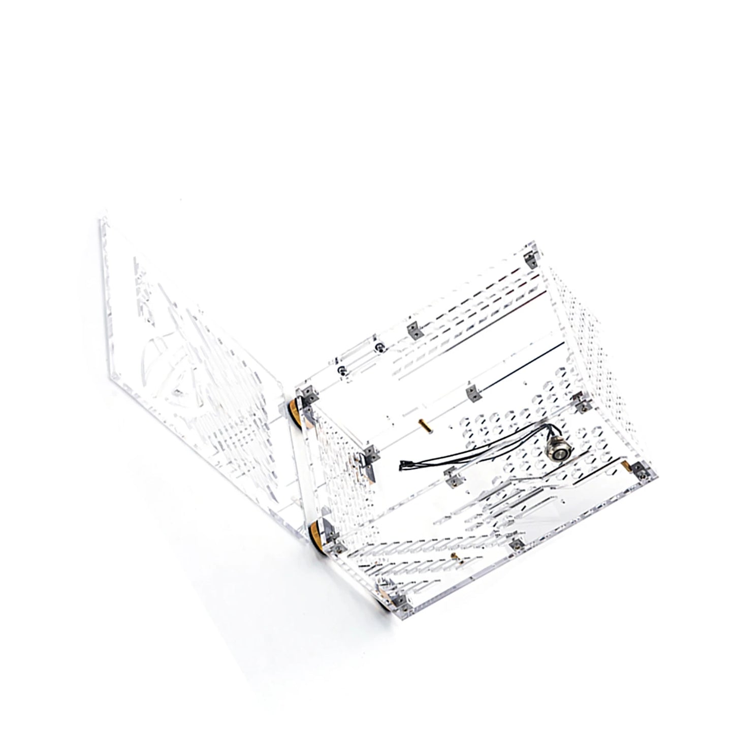 Portable Small Computer Case  Shell Compact PC Case Desktop PC Case Mini-ITX Motherboard FLEX Power Supply PC chassis.