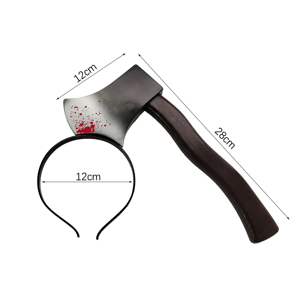 Halloween Haar Reifen Horror Blut gefälschte Axt Sägen Messer Gothic Stirnband Halloween Party Maskerade Cosplay Prop Dekor Zubehör.