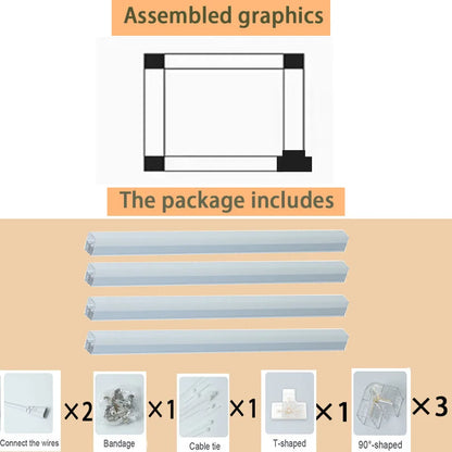 Hexagon LED lighting for DIY Garage Barbecue Shop Barbershop Gym Bar Car Showroom 4S Workshop Ceiling Light Honeycomb Tube.