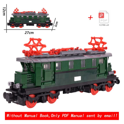 MOC City Creative Idea Train Brake Classic Auto Building Classic Auto Blocks Bricks Assembled DIY Toys.