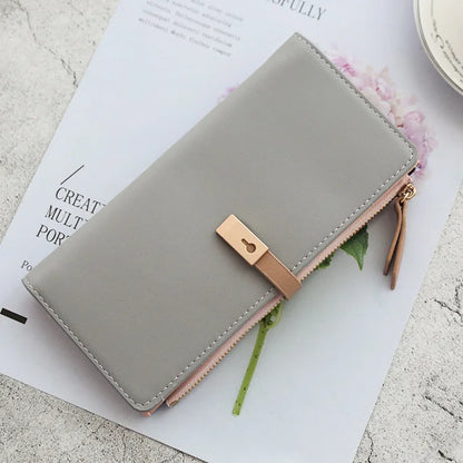 New Trends Wallets Women Luxury Brand Design Long Wallet Zipper Purses Female Short Coin Purse Credit Card Holder.
