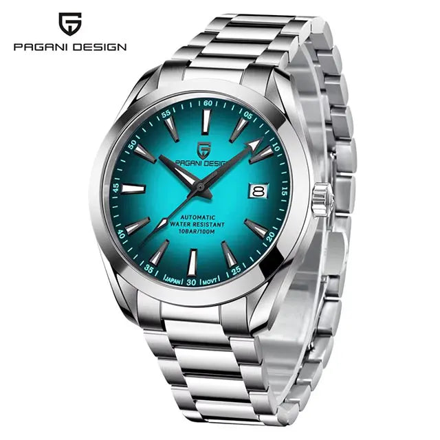PAGANI DESIGN New Men Gift Watch Sapphire Glass 40mm Mechanical Wristwatch Stainless Steel 100M Waterproof Automatic Watches Men.