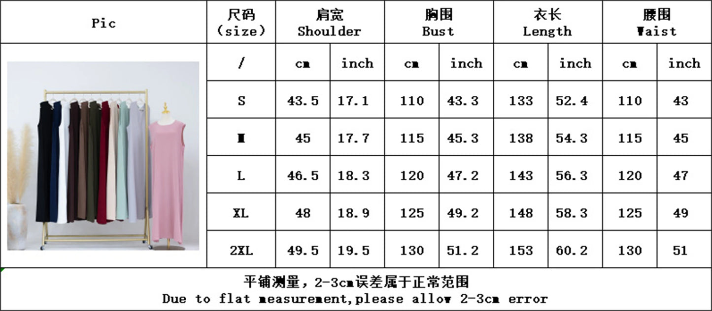 Ramadan Sleeveless Abaya Turkey Islam Arabic Muslim Long Dress African Dresses For Women Clothing Robe Musulmane Femme Vestidos.