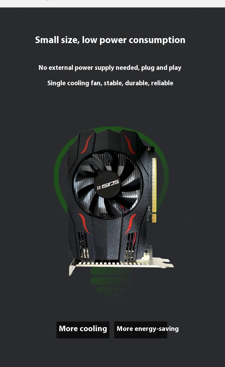 SEJISHI Video Card RX 550 4GB Graphics Cards 128Bit GDDR5 AMD GPU RX550 4GB Mining Gaming Card placa de video PCI-E 3.0X16.