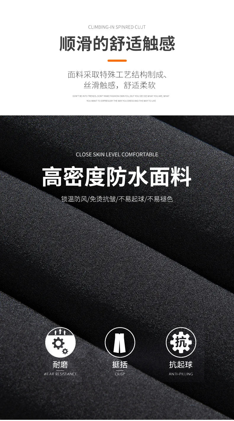 Men's Winter Formal Down Pants Goose Feather Warm Trousers Business Suit Pants for Man  calca termica masculina inverno PT-597.