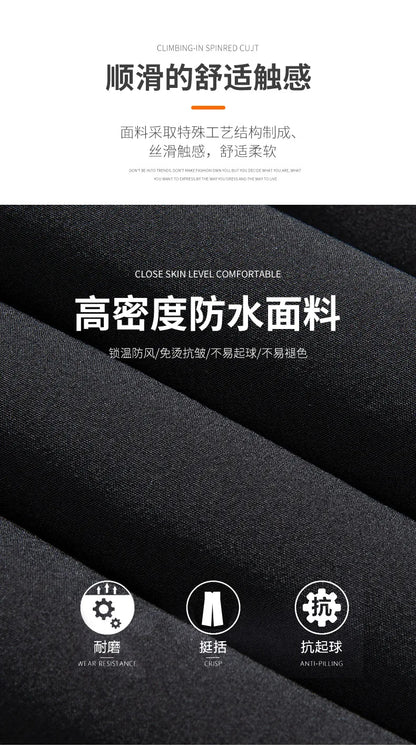 Men's Winter Formal Down Pants Goose Feather Warm Trousers Business Suit Pants for Man  calca termica masculina inverno PT-597.