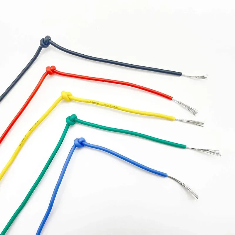 Soft Silicone Wire 16awg 18awg 20awg 22awg 24awg 26awg 28awg 30awg Stranded Tinned Copper High Temperature Cables.