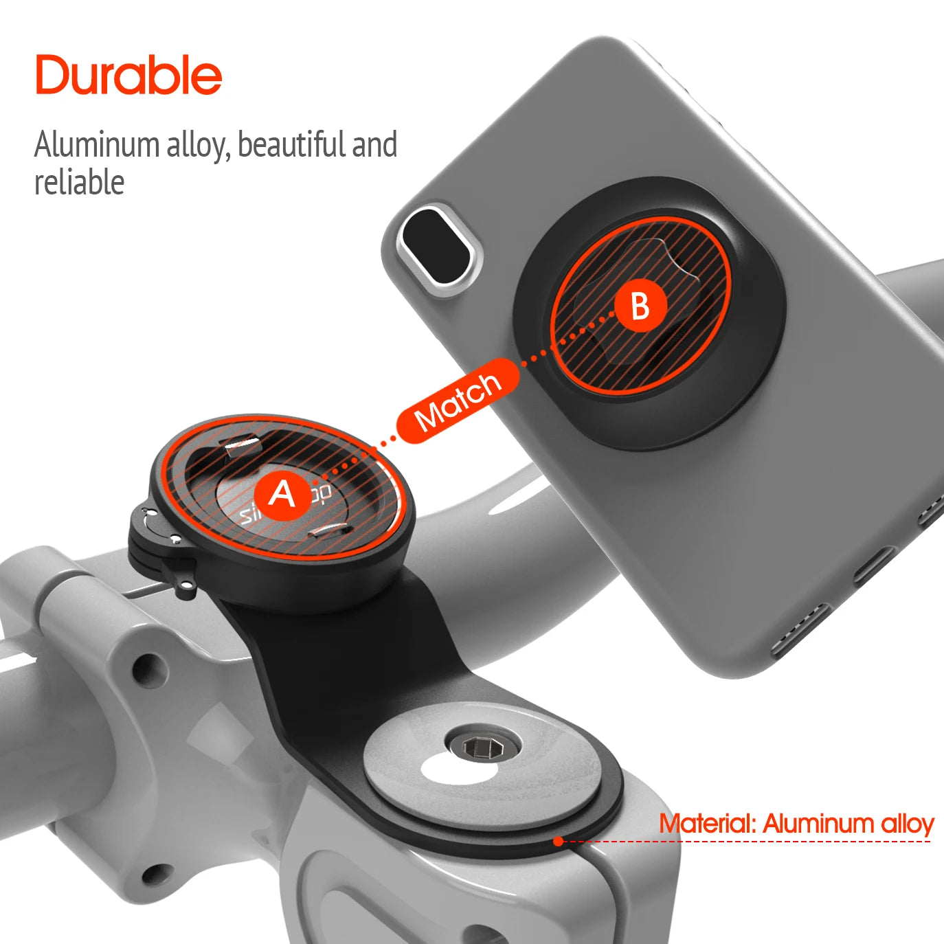 Bike Stem Phone Mount,Mountain Bicycle Phone Holder,Universal Aluminum Handlebar Cell Phone Cycling MTB Quick Attach/Detach.