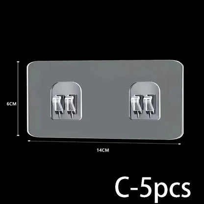 Wasserdichter, stark klebender Haken-Regal-Aufkleber für Badezimmer, Küche, Wandregal, Küche, zum Kleben von Wandschrauben, Haken, Lagerregal