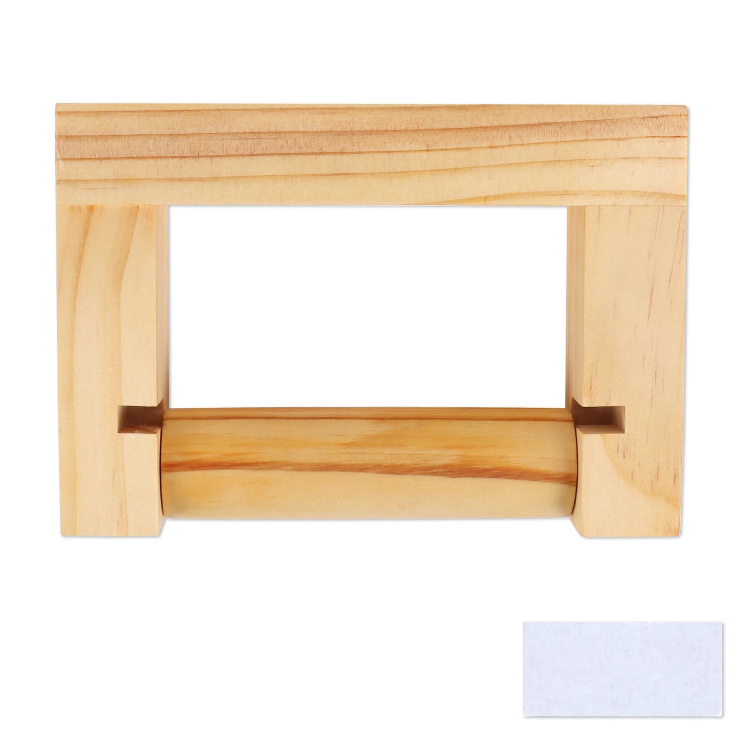 Nagel freier quadratischer Toiletten papier halter aus Holz Bad zubehör Hardware Papier handtuch halter Küchen rolle Papier halter