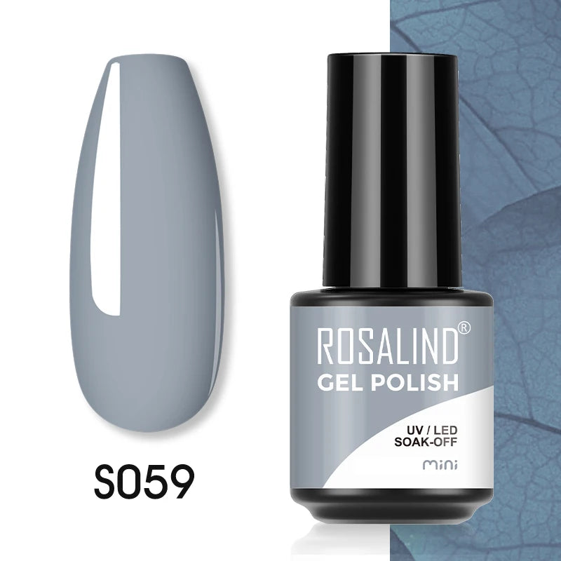ROSALIND Red Series UV Nail Gel Hybrid Varnish Semi Permanent For Manicure Art Nail Polish Matt Base Top Coat Gel Nail Polish