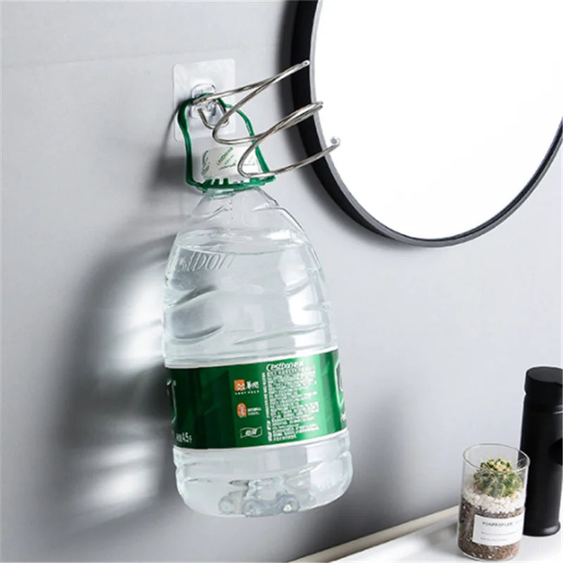 Haartrockner-Halter, Gebläse-Organizer, selbstklebend, zur Wandmontage, nagelfrei, ohne Bohren, Edelstahl-Spiralständer, Aufbewahrung für Badezimmer