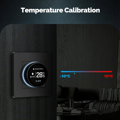 MOES Tuya ZigBee Smart Knob Thermostat Star Ring Series Temperature Controller Water Boiler Electric Heating With Alexa Google.