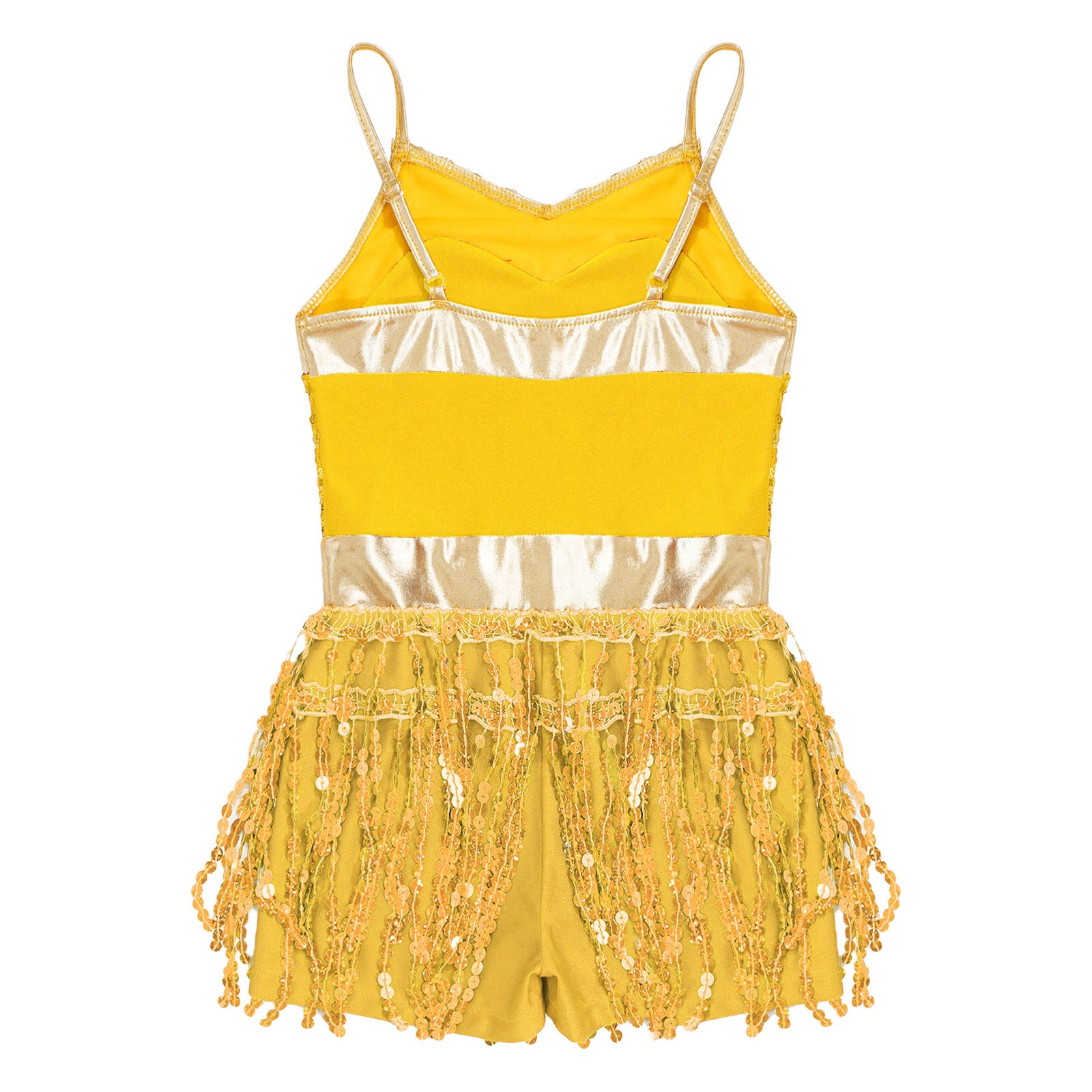 Kinder Mädchen Latin Tanz Kostüm Jazz Samba Cha-Cha Eiskunstlauf Trikot Kleid glänzende Pailletten Quaste Bodysuit für Bühnen performance.